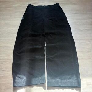 30x30 Black Corduroy Baggy Wide Leg Chino Pants Y2K Grunge Vintage 2000s